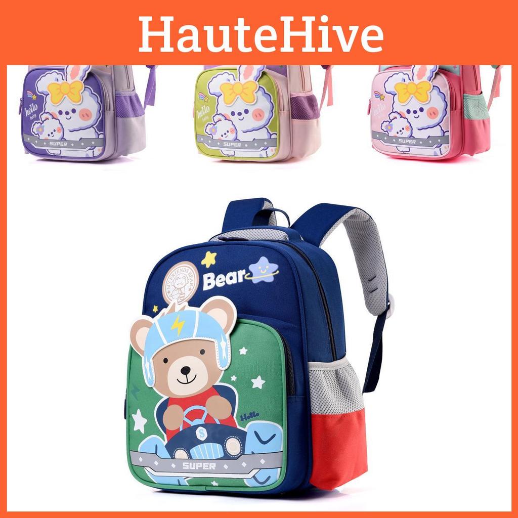 Adorable 2024 Preschool Backpack For Boys And Girls Cute Animal Printed Double Shoulder Bag