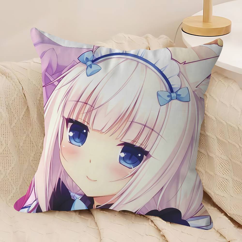 SPEL-N-Nekopara-V-Vanilla Stitch Lyckodrake Kuddfodral Soffkuddfodral Hemrum Dekoration Barnpresent