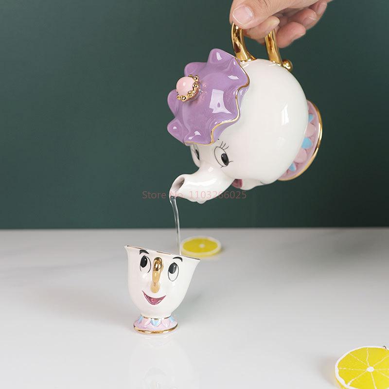 Cartoon Tea Cute Beauty And The Beast Coffee Cup Mrs Potts Chip Cup Tea Cup Pots A Tea  Christmas Gifts