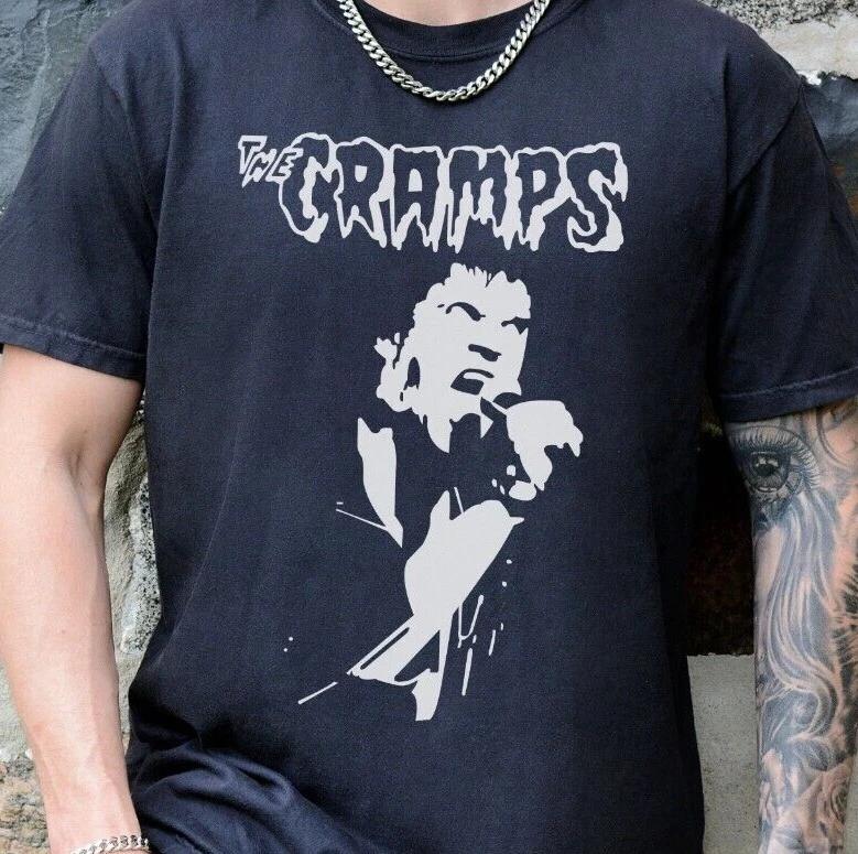 

The Cramps Lux Interior T-Shirt 70 80s Punk Rock Band on Comfort Colors 1717 Tee 4XL