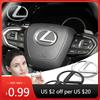 Interior Stickers 1Pcs Car Steering Wheel Cover Sticker Badge Decoration Auto Accessories For CT200H ES Fsport GS GX IS LS