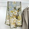Light Luxury Astrolabe Silk Silk Scarf Spring And Autumn Medium And Long Bow Mulberry Silk Streamer Holiday Gift