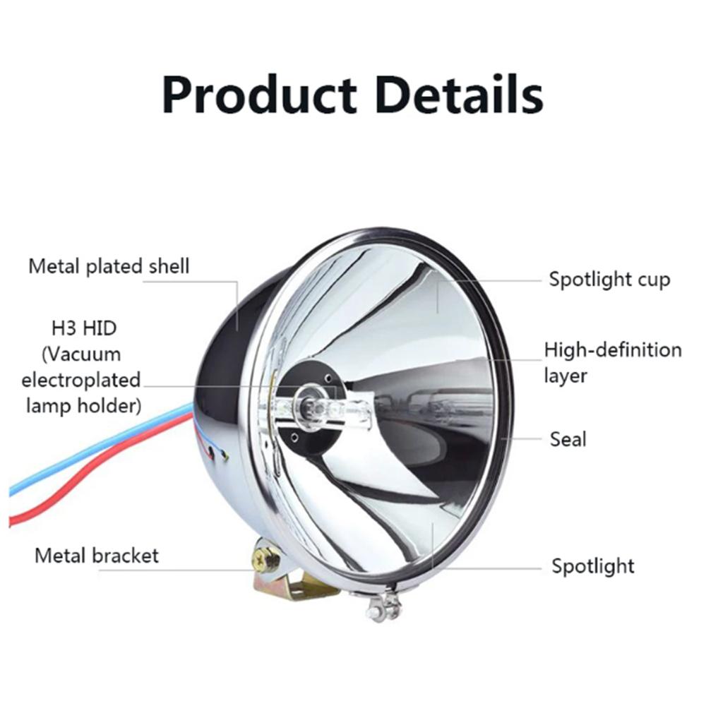 5inch 7 Inch HID Lights 12V 24V Long Range Spotlight Truck Observation Headlight Work Light Off Road 4x4 Roof Lights Searchlight