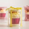 10Pcs Tall Layer Lid Cupcake Box Transparent Cookies Box Baking Dessert Container  Wedding Supplies