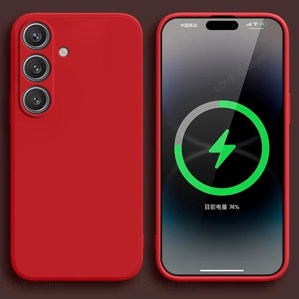 For S24 S23 S22 Ultra Cases Liquid Silicone Case For Samsung Galaxy S24 S23 S22 Ultra Plus S24Ultra Cases Cover Accessories