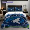 Minnesota Timberwolves Basketball Spirit Bedding(1 * Duvet Cover + 2 * Pillowcase, Without core)Bedding Set Soft and Comfortable