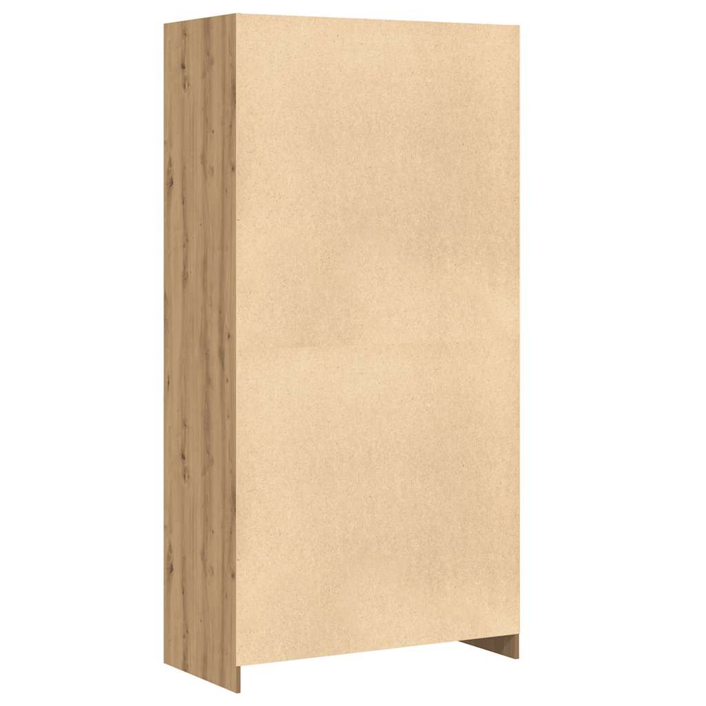 Vidaxl Wardrobe, Artisan Oak, 100X50X200 Cm, Wood-Based Material