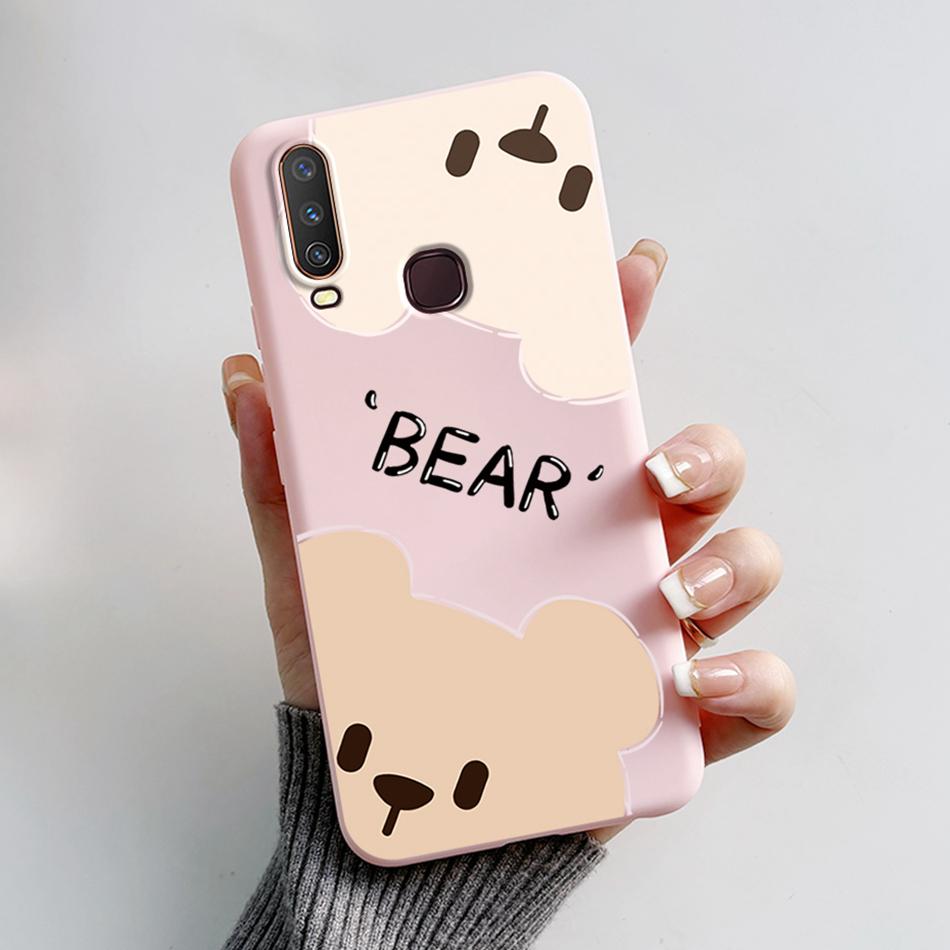 

For Vivo Y12 Case 1904 1940 Cartoon Bear Frog Cover For Vivo Y15 Y17 1902 1901 Soft Silicone Phone Case For Vivo Y17 Y12 Bumper Vivo Y15