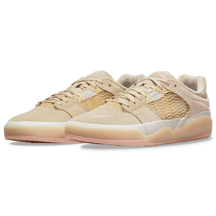 Nike Ishod Wair SB Linen Men Sneakers Tan Rattan Light-Soft-Pink DC7232-201