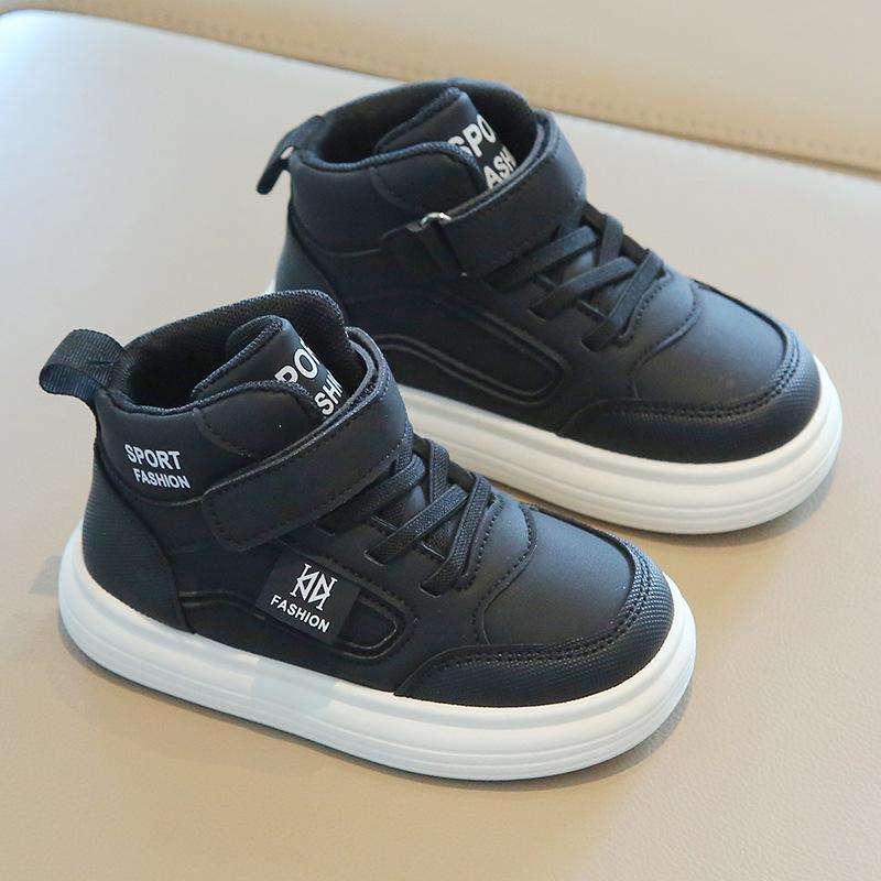 Children's Sports Shoes 2025 Spring and Autumn New Boys' Casual Shoes High-top Girls' Board Shoes Lightweight Soft-soled Baby Shoes List