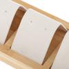 Bamboo Wooden Drop Earrings Ear Studs Display Rack Organizer 1 Slot White