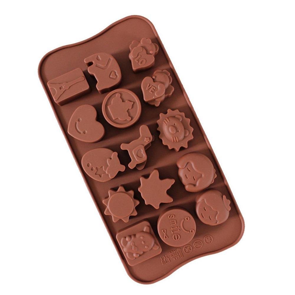 Non-Stick Chocolate Moulds DIY Fondant Coffee Mould Easy Release Baking Mold Kitchen Accessories
