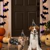 Funny Pumpkin Pet Halloween Costumes Cape Adjustable Soft Cats Cosplay Clothes Black Bat Halloween Dog Cloak Hat Dogs