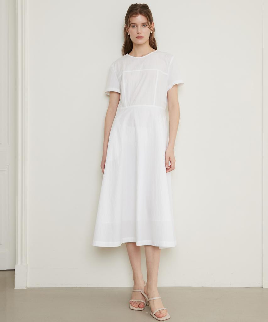 Paul And Alice Bustier Detailed Dress / White