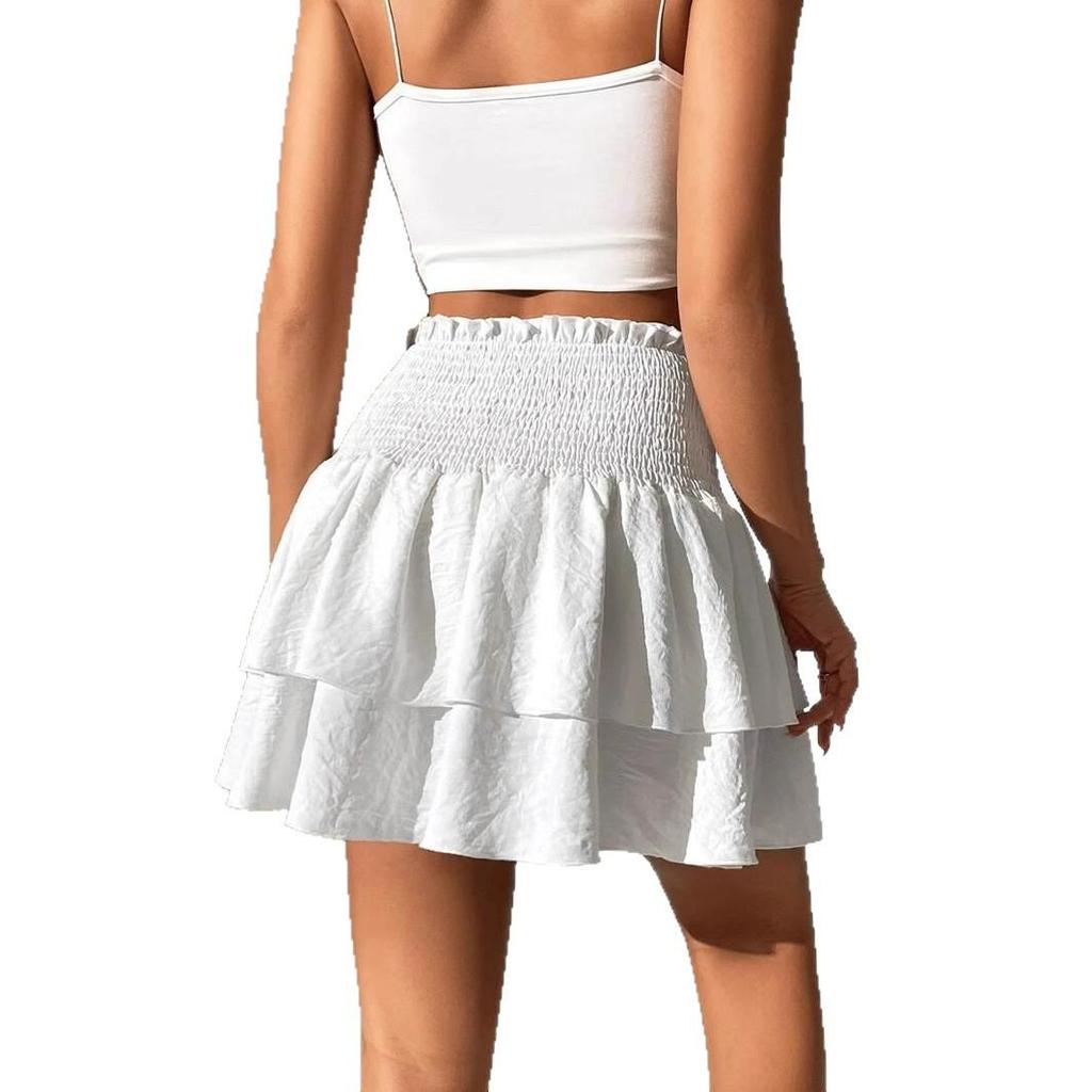 2025 Damen High Waist Unifarbener Faltenrock - Schlankmachend, Sportlich Sommer Neuheiten