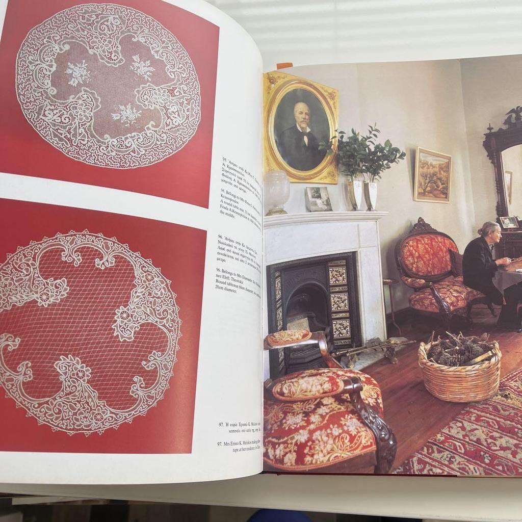 [USED] Greek lace design lace books patterns Chios island
