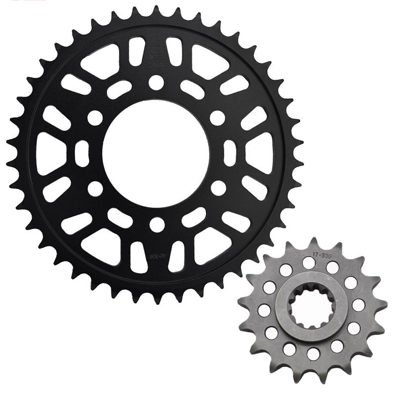 For Kawasaki ZRX1200 01-04 ZRX1200R ZR1200 ZRX1200S 01-06 ZRX1200 R S 01-08 530 17T 42T Motorcycle Front Rear Sprocket kit