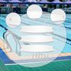 3x Poolleiterstufen Zuverlässig Robust Anti-Rutsch Schwimmzubehör