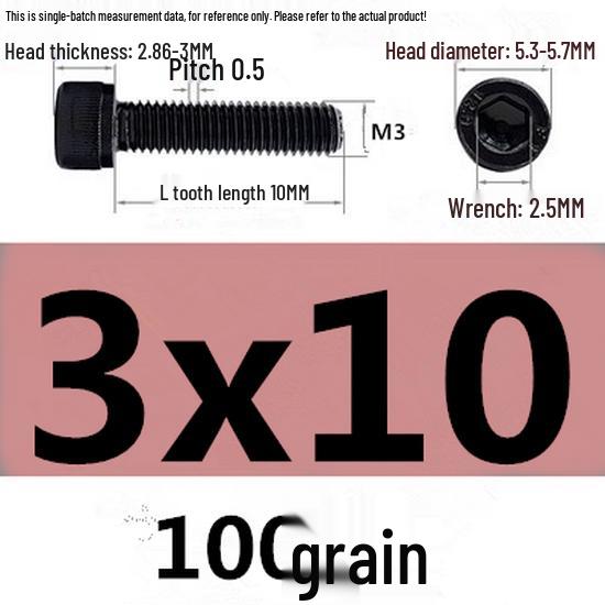 High-Strength Grade 12.9 Internal Hex Head Screws M1.4-M20