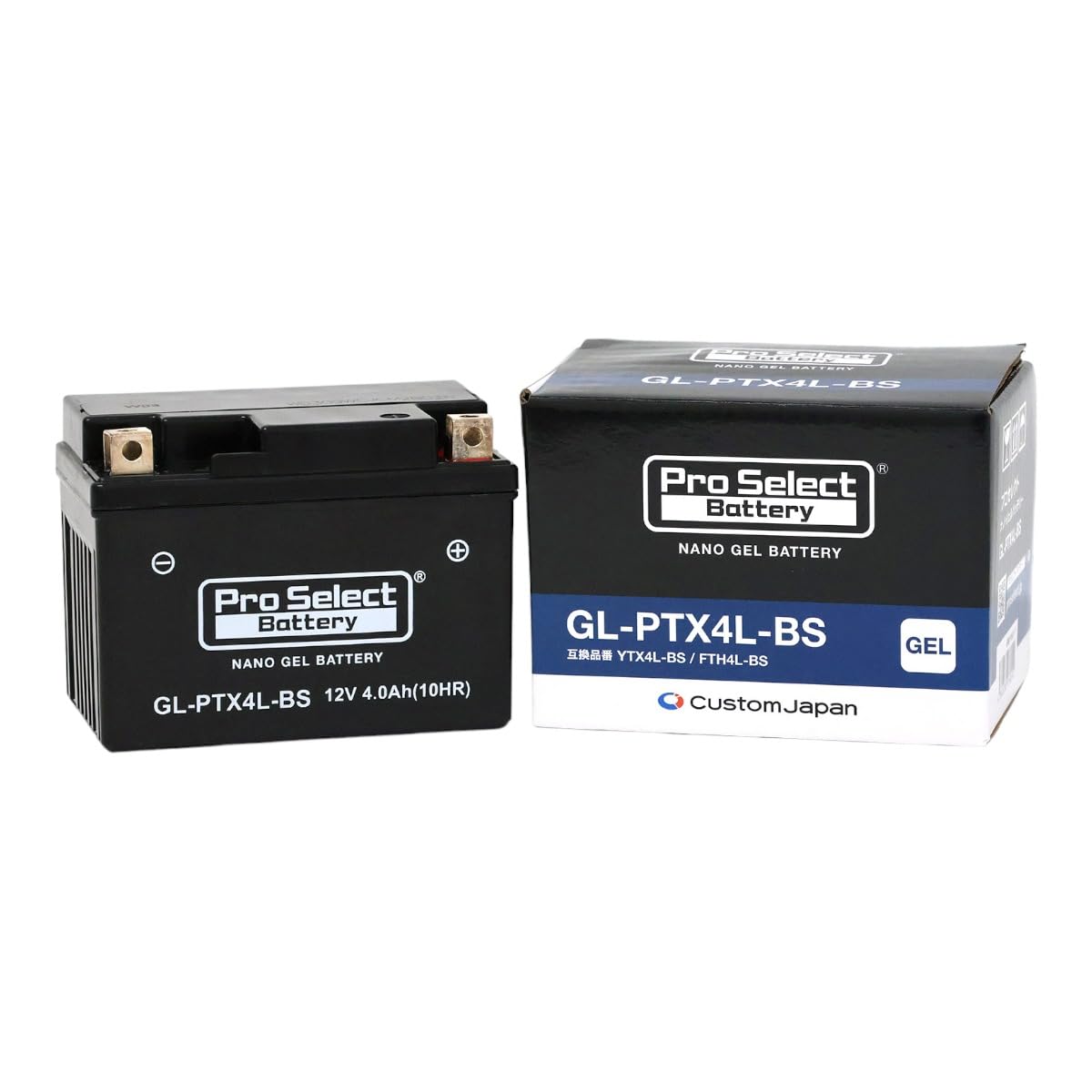 

ProSelect Мотоциклетний GL-PTX4L-BS Нано (YTX4L-BS, FTH4L-BS Сумісний), Тип, , PSB111, Герметичний MF YTX4L-BS