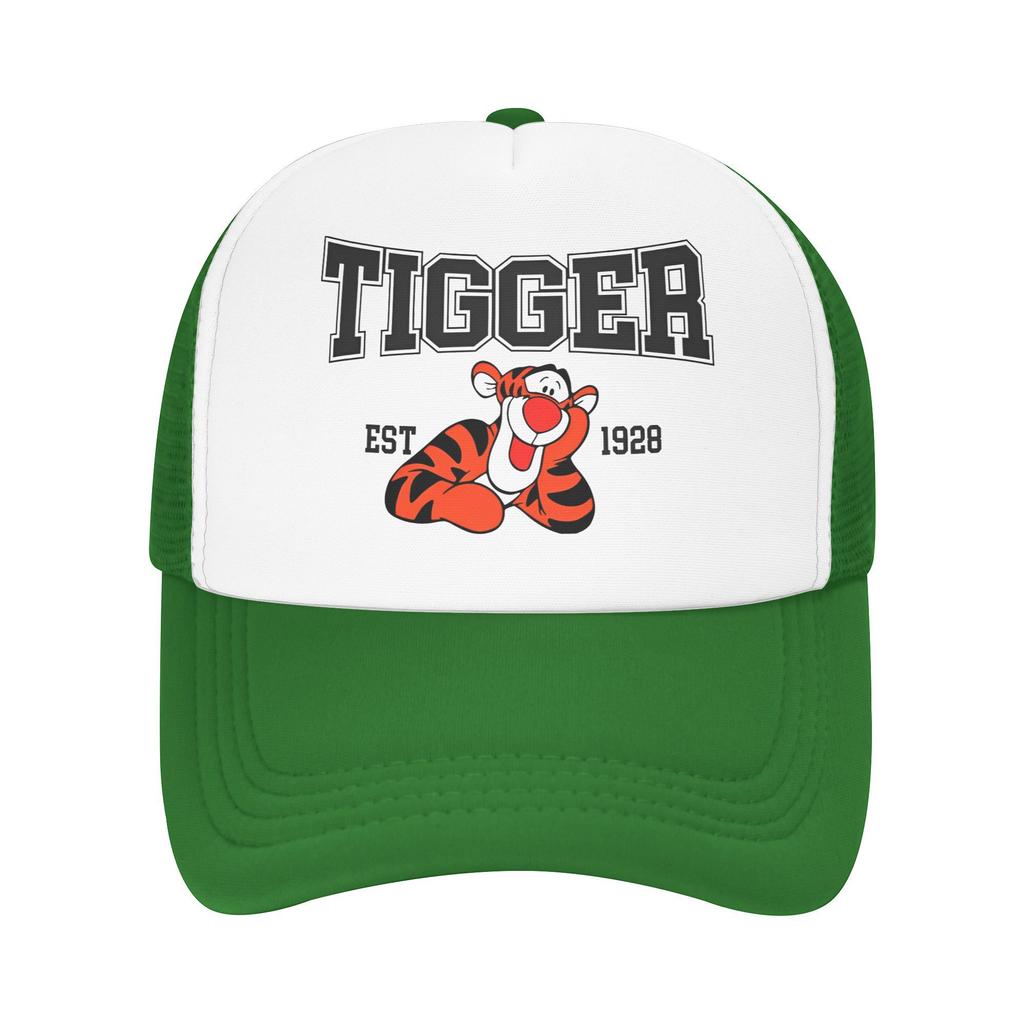 Winnie the Pooh Tigger Síťované kšiltovky Merch pro ženy Muže Nastavitelná baseballová čepice Letní venkovní kšiltovky se síťovanou zadní částí