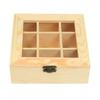 Saco de chá de madeira organizador de jóias caixa de armazenamento de peito 9 compartimentos caixa de chá organizador recipiente de pacote de açúcar de madeira