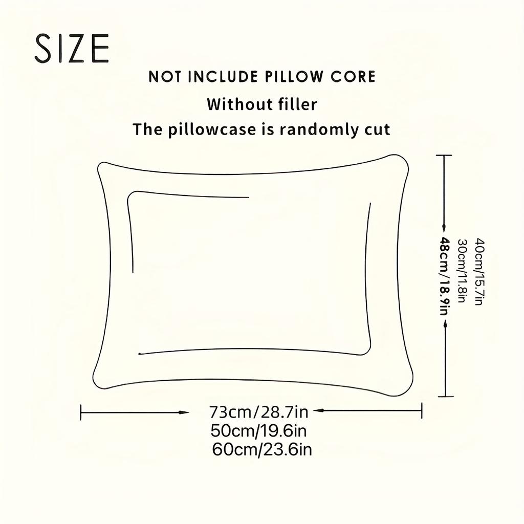 2pcs Summer Cool Pillowcase 30x50 40x60- Breathable Air Conditioning Pillow Cover for Hot Sleepers No Insert Included 30x50cm