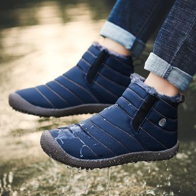Fashion Waterproof Men Boots Fashion Winter Snow Boots Fur Warm Winter Ankle Shoes Men Footwear Male Sneakers For Men Tennis Masculino