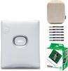 Instax Square Link Square Instax (20 Films, Case, and Pen, Ash White)