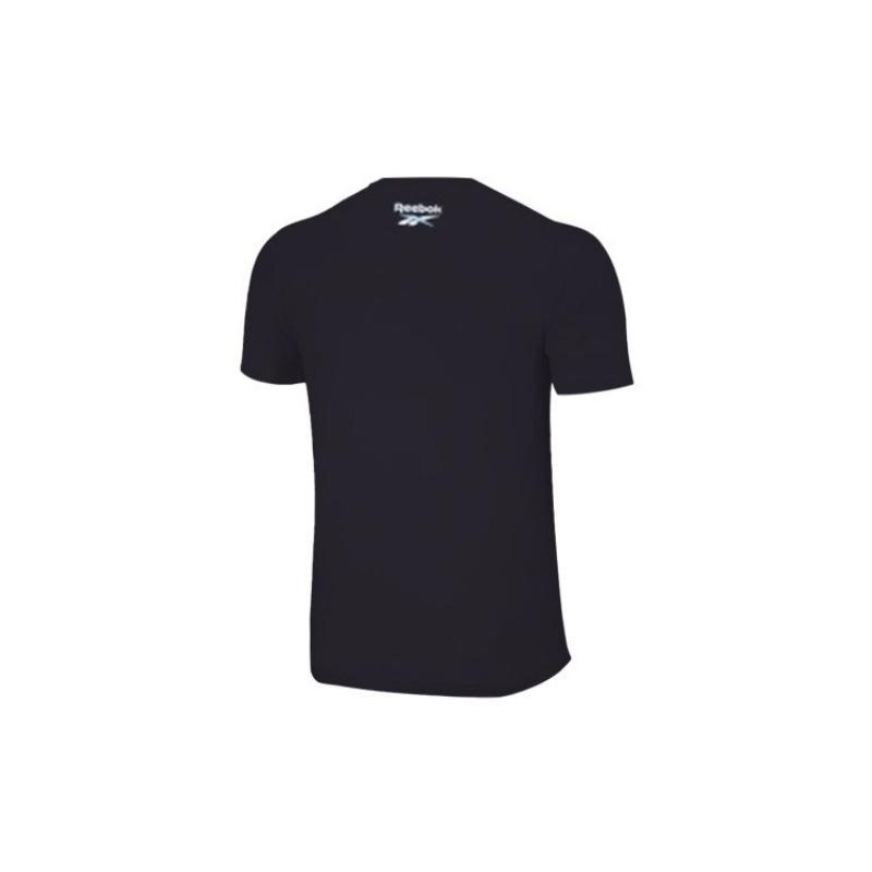 Reebok Retro Print Casual Sports Short Sleeve T-Shirt Unisex Tops Black GS4183