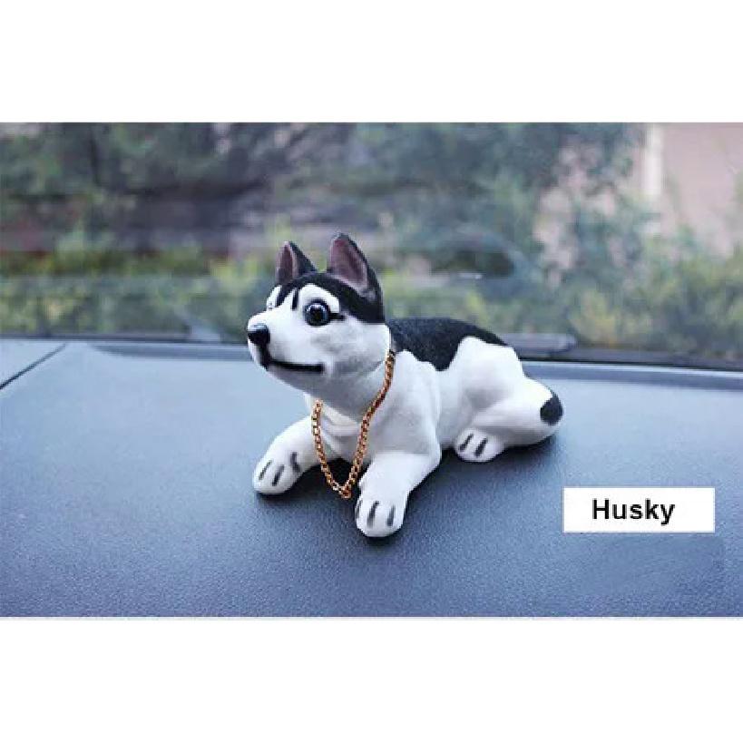 Bobble Head Dog Car Dashboard Doll Auto Shaking Head Toy Ornaments Nodding Dog Car Interior Furnishings Decoration Gift
