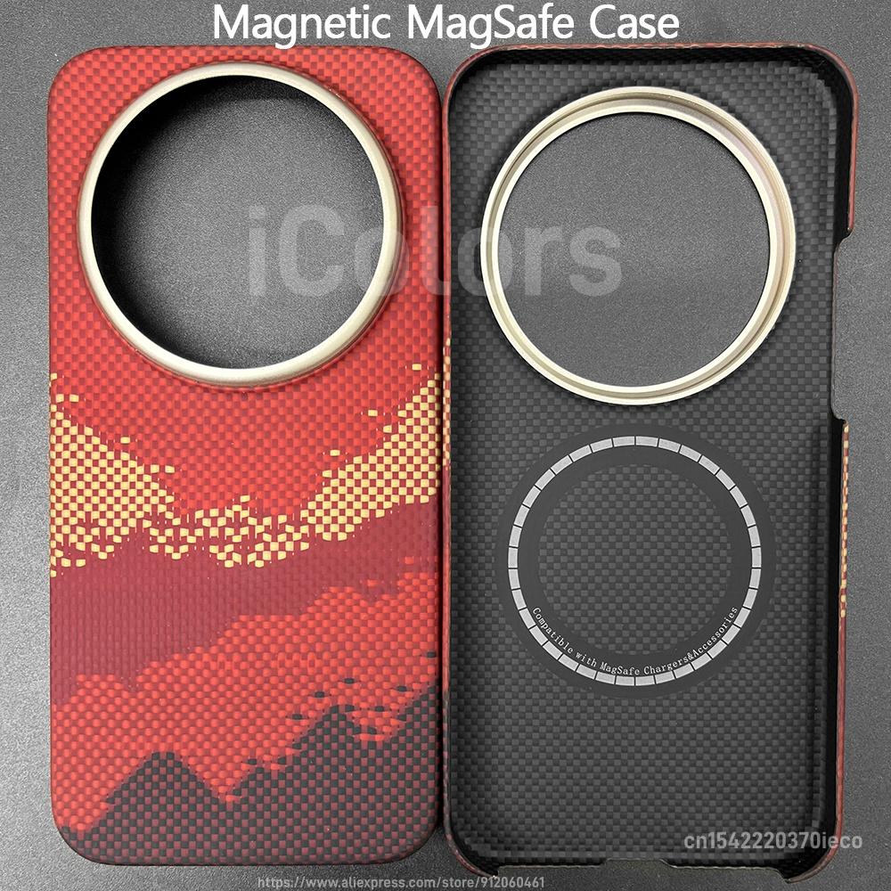 For Xiaomi 17 Ultra Magnetic MagSafe Case Aramid Carbon Fiber Case Ultra Thin Lightweight Armor Protective Cover