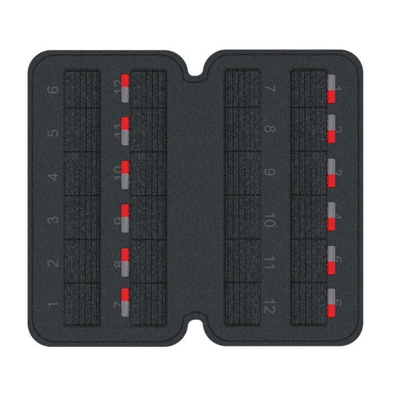 Memory Card Storage Keeper Holder for Deck 24 Slots TF MicroSD Cards Microsd Cards Organizer Wallets Carrying Cases