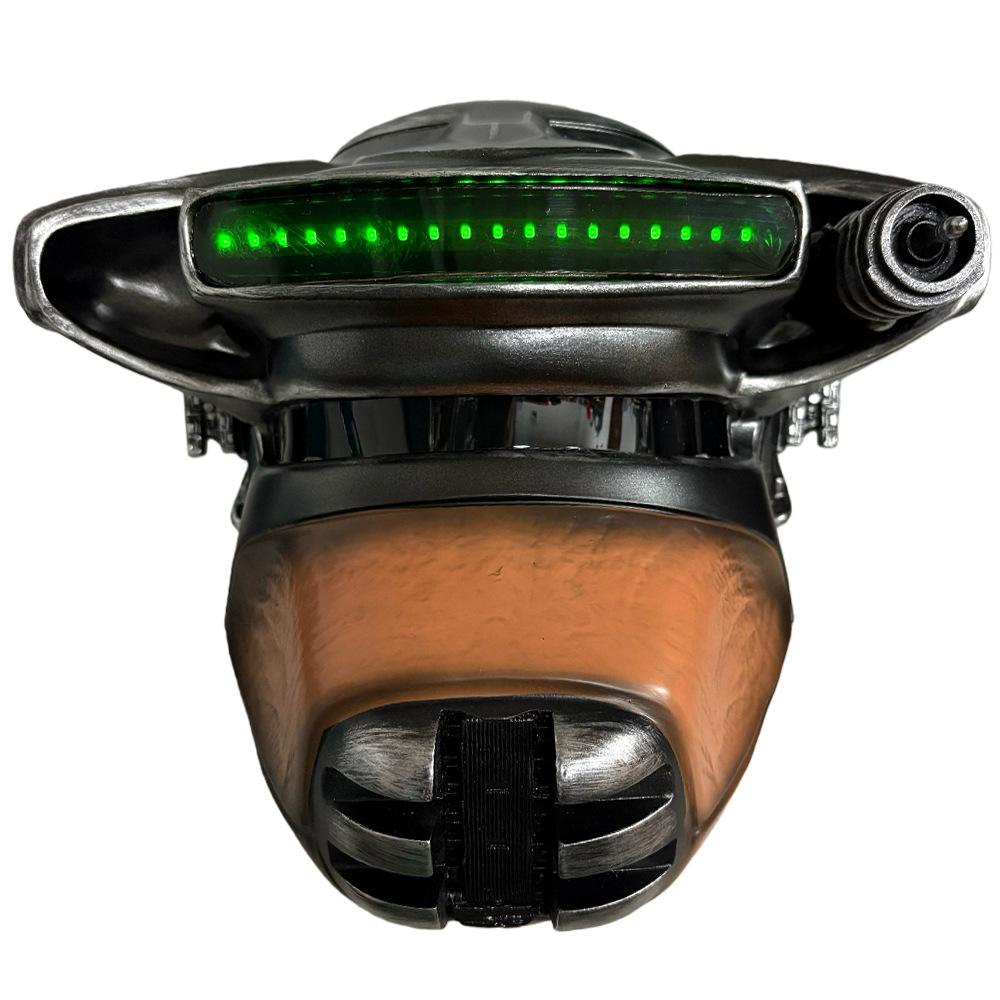 Halloween Cosplay Kostuum - Luxe Harsmasker, Geschikt voor Zowel Mannen als Vrouwen, Verzamelaars Prop black