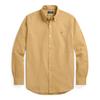 Polo Solid Color Polo Collar Single-Breasted Long Sleeve Shirt With Embroidered Pony Men Shirts Camel MNPOWOV16823884-260