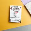 10/20/30/40/50Pcs Christmas Pocket Hug with Positive Card Emotional Support Santa Reindeer Snowman Tree Gingerbread Pocket Token Inspirational Gift