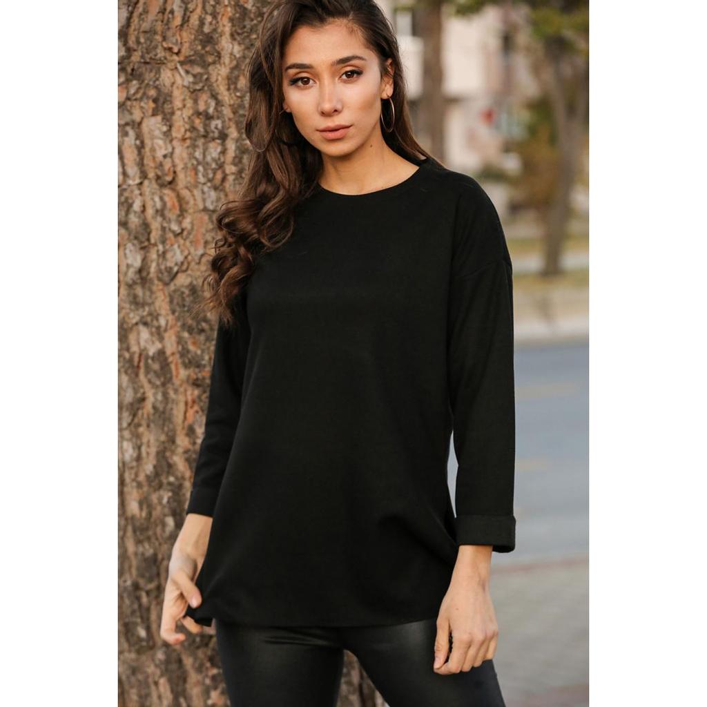 Suéter negro para mujer comprar a buen precio — entrega gratuita, reseñas  reales con fotos — Joom