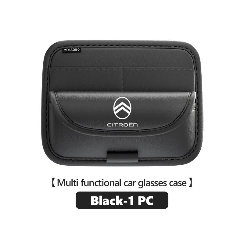 Car Sunshade Glasses Bag Sun Visor Card Organizer Storage Box For Citroen C4 C3 C5 C1 C2 C6 C4L DS3 DS4 Berlingo Picasso Jumper