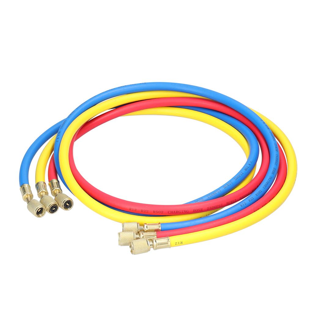 Manifold Gauge Set Air Conditioning Refrigerant Charging Tool Brass Dual-Valve Pressure Gauge with