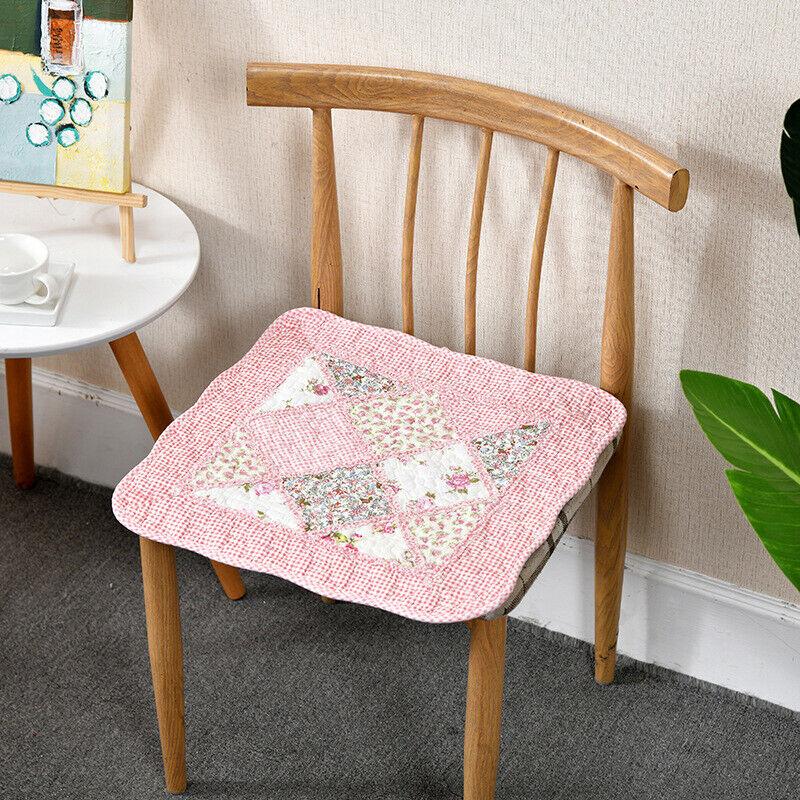 Podložka na židli s kravatami Polštář na židli Farmhouse Květinová kuchyně Jídelní sedák G