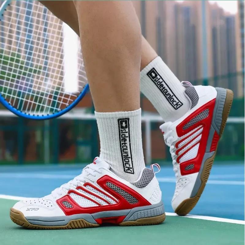 Men's Sports Shoes Classic Professional Men's and Women's Tennis Training Shoe Outdoor Badminton Breathable Non-slip Sports Shoe