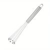 1PC Handheld Egg Beater Rust-proof Egg Wave Bead Whisk Set Handheld Egg Cream Whisk Kitchen Baking Tools