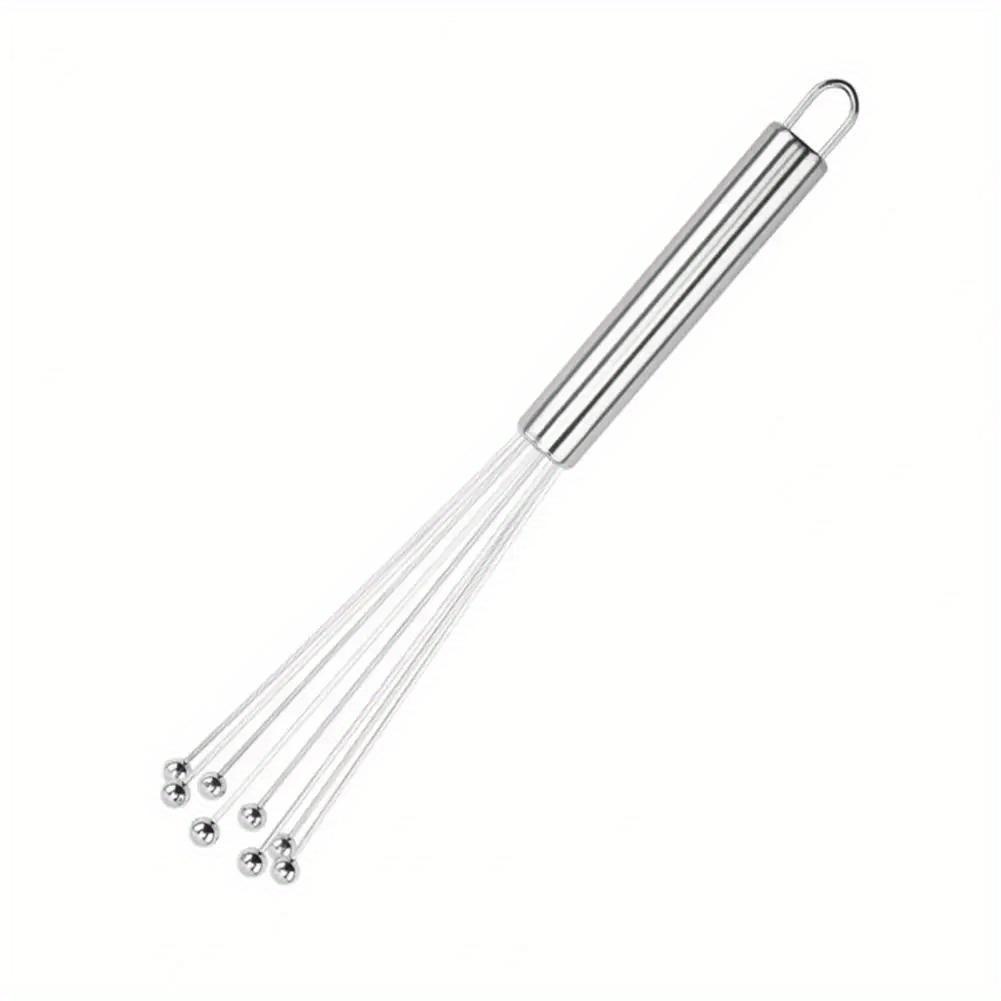 1PC Handheld Egg Beater Rust-proof Egg Wave Bead Whisk Set Handheld Egg Cream Whisk Kitchen Baking Tools