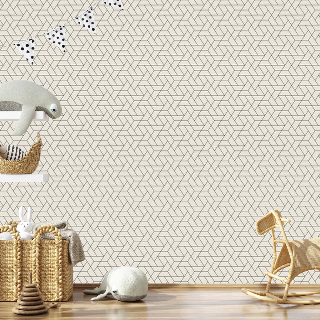 Wallpaper Modern Geometric Pattern for Living Room and Bedroom 50x1000
