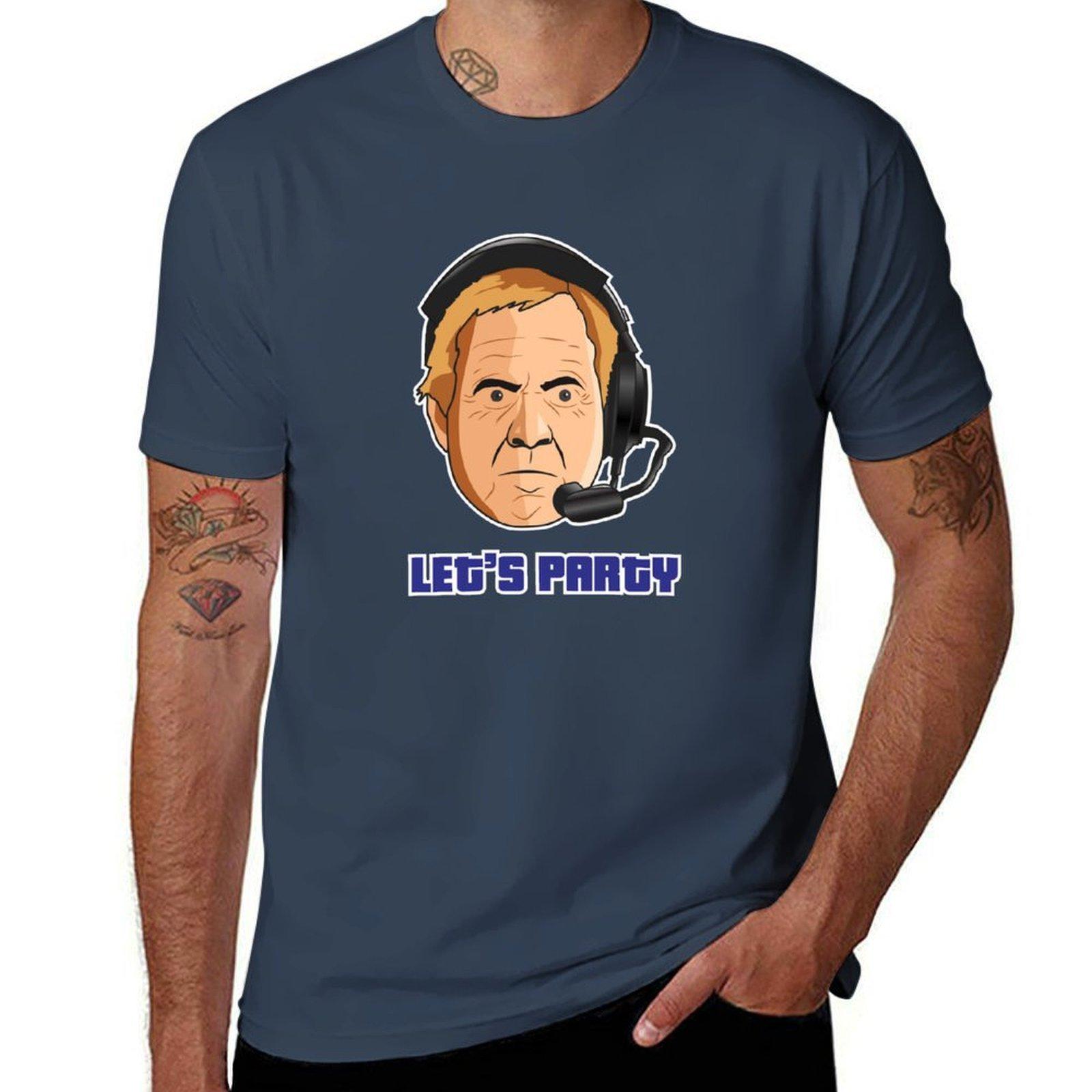 Bill Belichick Lets Party Tshirt Summer Casual Loose Tshirt S