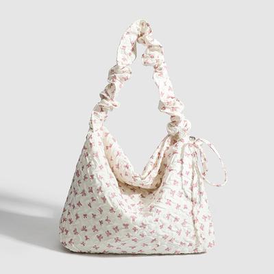 French Style Lady Fashion Shoulder Bags New Floral Canvas Bag Small Fresh Cloth Bag Leisure Versatile Korean Style Tote Bag