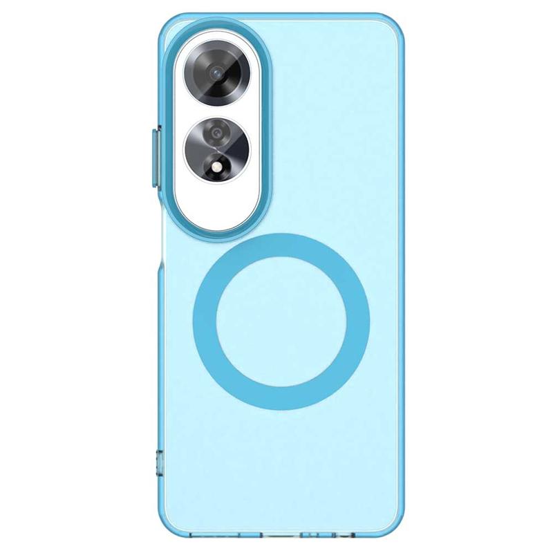 For OPPO A60 Case Cover OPPO A60 A 60 Capas Bumper Armor Transparent Wireless Charging Annular Magnetic Matte Fundas OPPO A60