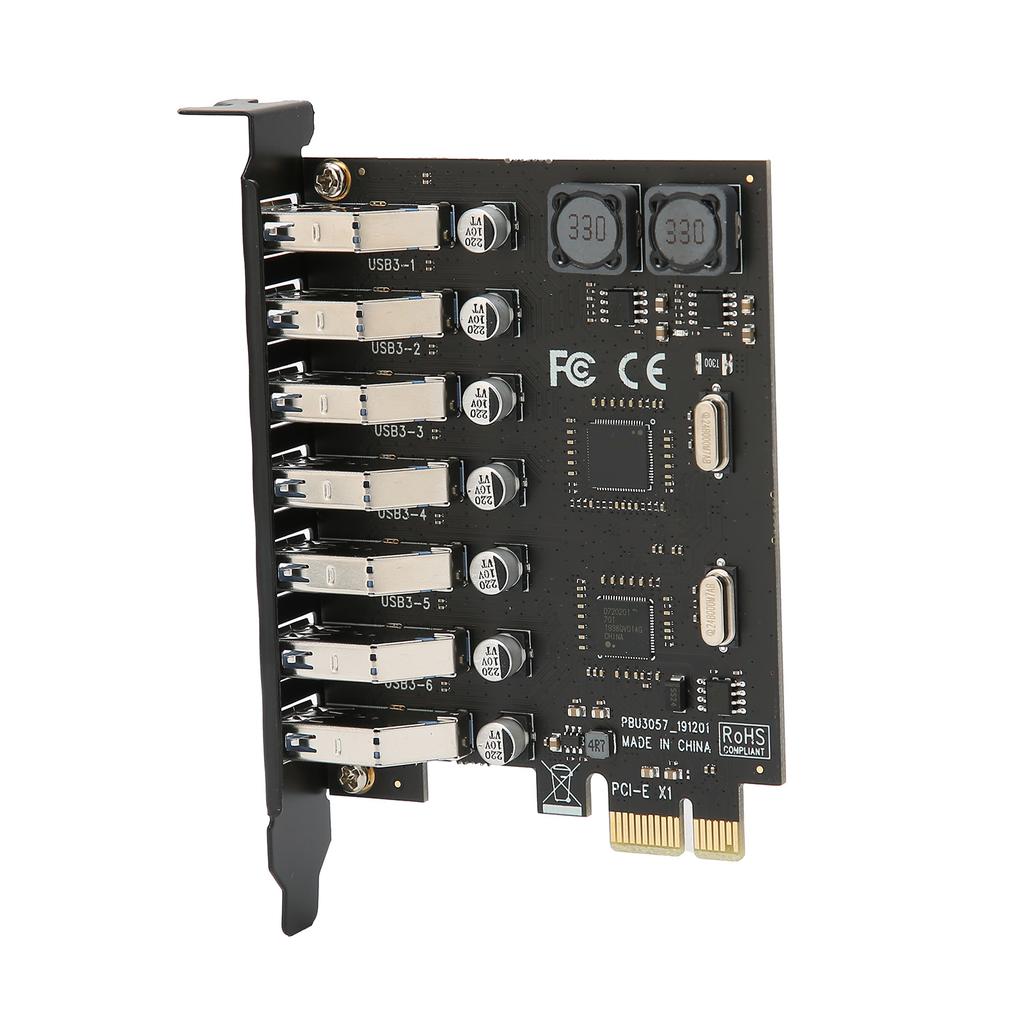 7Port Expansion Card PCB PCIExpress to USB3.0 for NEC Main Control Board for Computer