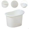 Tub Container with Built In Seating for Comfortable Bathing