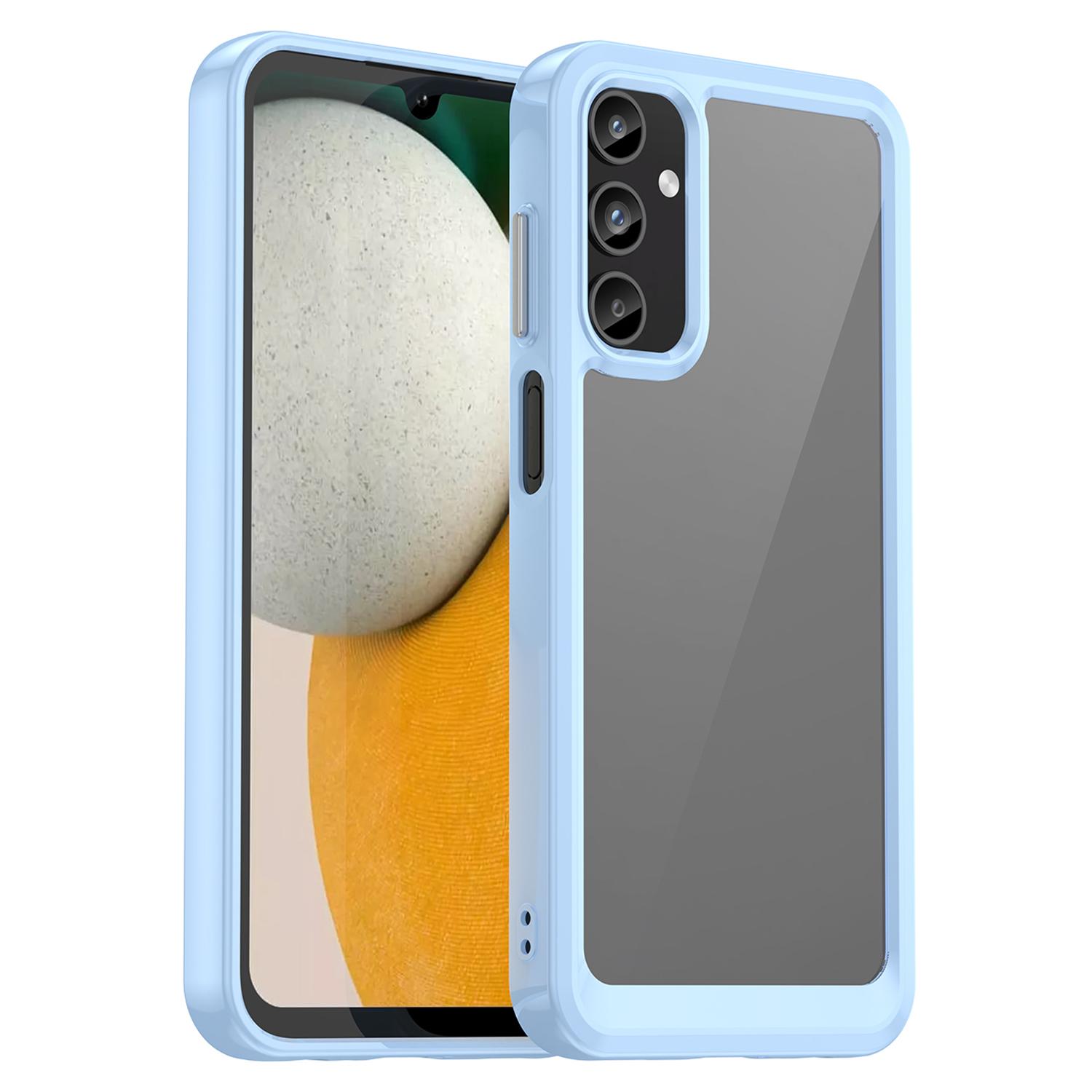 

For Samsung Galaxy A15 5G Case Anti-drop TPU+Acrylic Cell Phone Cover Blue